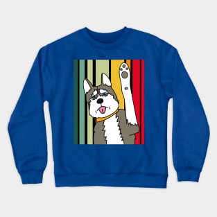 Best Retro Dog Owner Of All Time Crewneck Sweatshirt